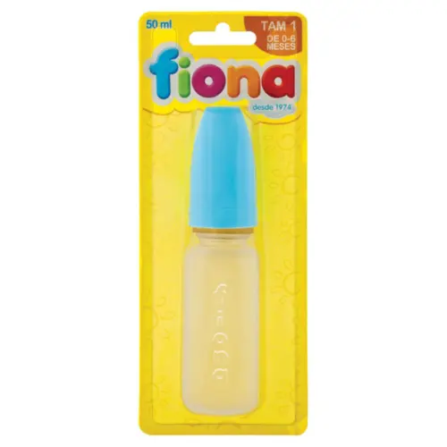 Mamadeira Fiona 50ml Mini 821620 +0 Meses Azul