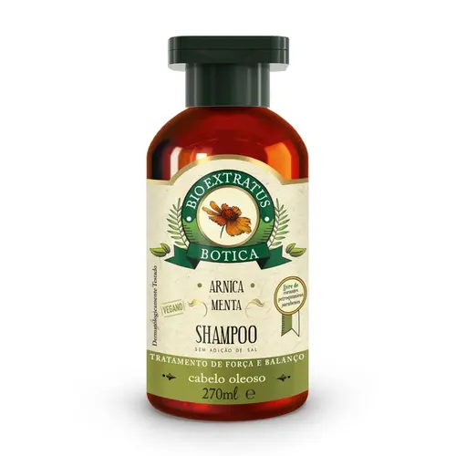 Shampoo Arnica Menta Botica Bio Extratus 270Ml