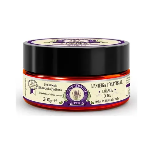 Manteiga Corporal Hidratante Botica Lavanda Bio Extratus 200G