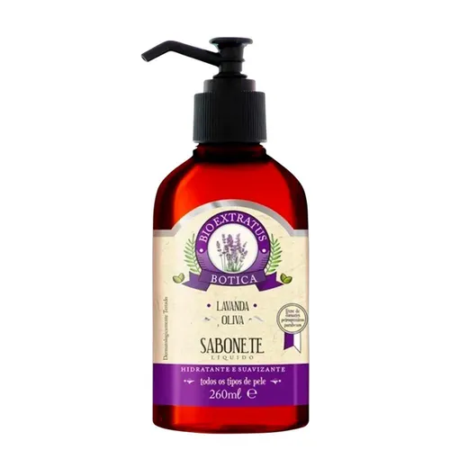 Sabonete Líquido Botica Lavanda Bio Extratus 260ml