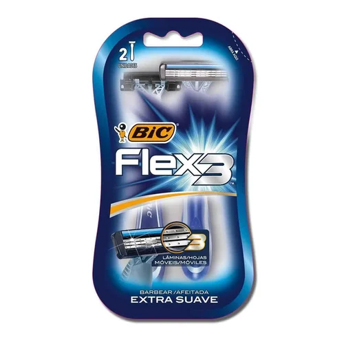 Aparelho de Barbear Bic Flex 3 Extra Suave 2 Unidades