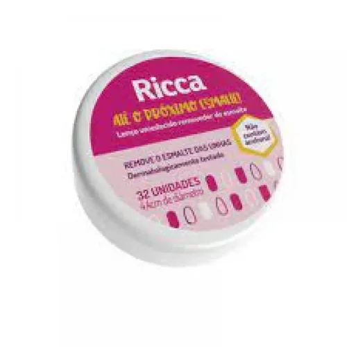 Lenço Removedor de Esmaltes Ricca Ref 3702 32 Unidades