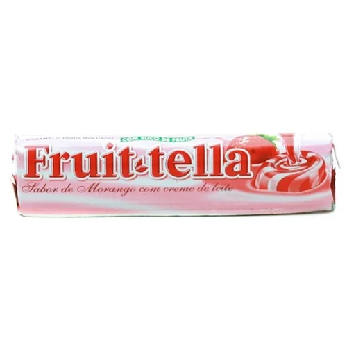 Bala Fruittela Morango/Creme Dura 40G