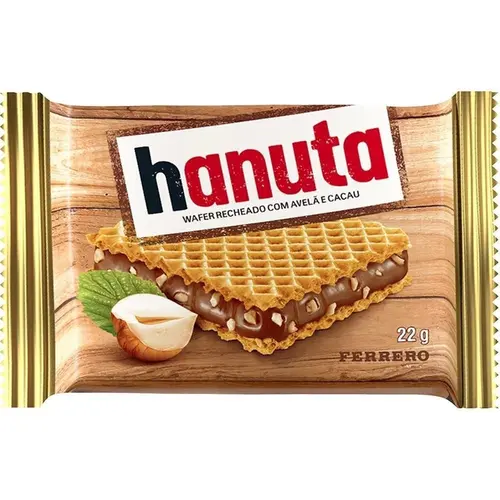 Biscoito Wafer Nutella Hanuta 22G