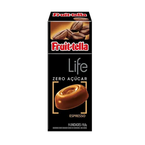 Bala Fruittela Life Expresso Zer Açúcar 19,8G