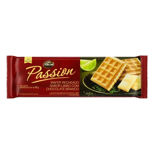 Biscoito Wafer Passion Limão/Chocolate Branco 80G