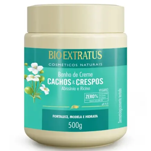 Banho de Creme Bio Extratus Cachos e Crespos 500G