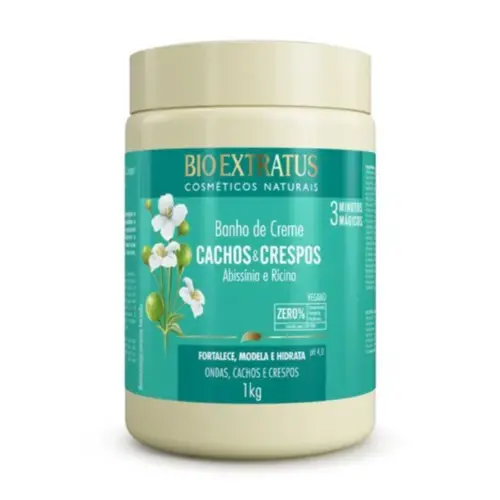 Banho de Creme Bio Extratus Cachos e Crespos 1Kg
