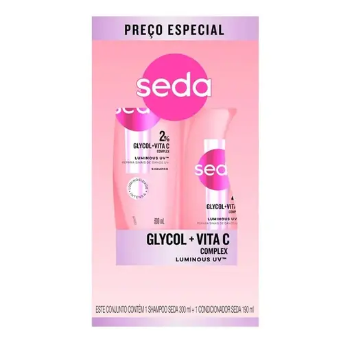Kit Seda Glycol + Vita C Luminous Shampoo 300ml + Condicionador 190ml