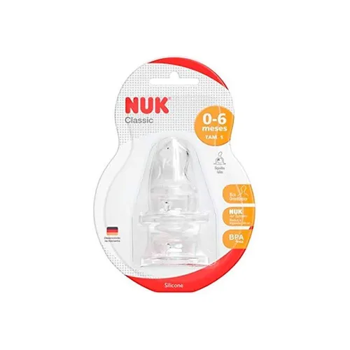 Bico Para Mamadeira Classic Nuk 721096-2B F2 Engrossado