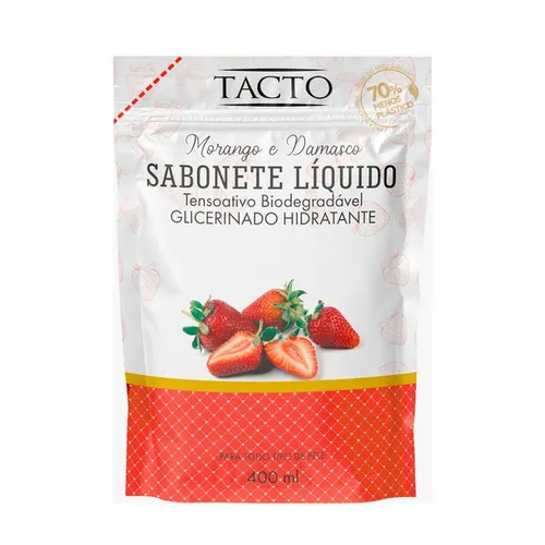 Sabonete Líquido Tacto Morango Refil 400ml