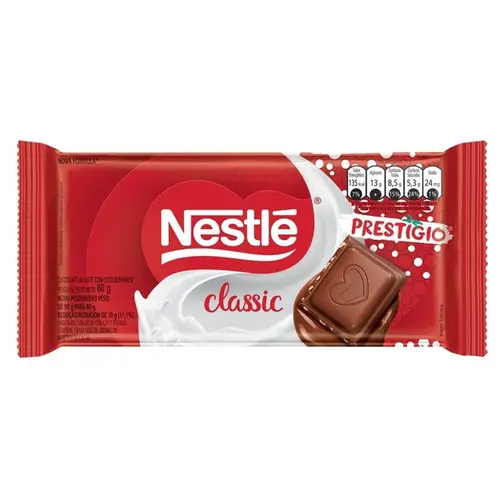 Chocolate Barra Nestle Classic Prestigio 80G
