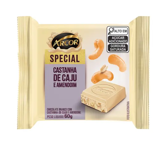 Chocolate Arcor Special Castanha 60G