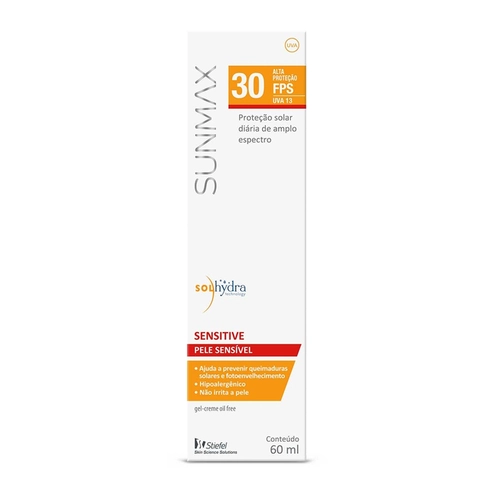 Protetor Solar Gel Creme Sensitive Sunmax Fps30 60G