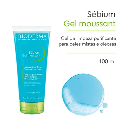 Gel De Limpeza Sébium Bioderma 100Ml
