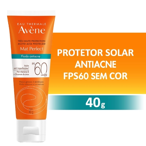 Protetor Solar Avène Mat Perfect Antiacne Fps60 50Ml