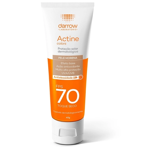 Protetor Solar Actine Fps70 Cor Morena