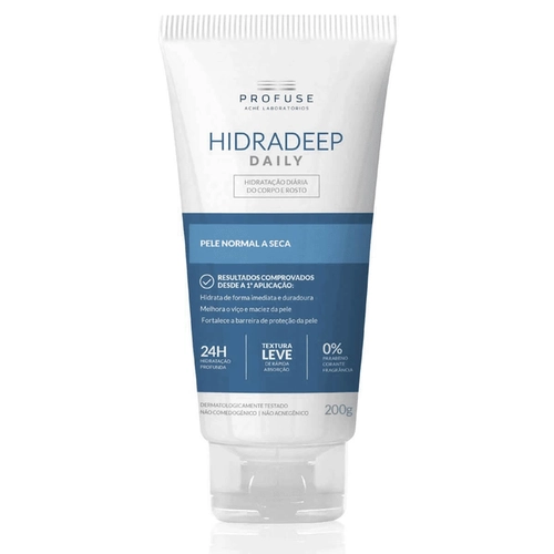 Hidratante Para Corpo E Rosto Profuse Hidradeep Daily Pele Normal A Seca 200G