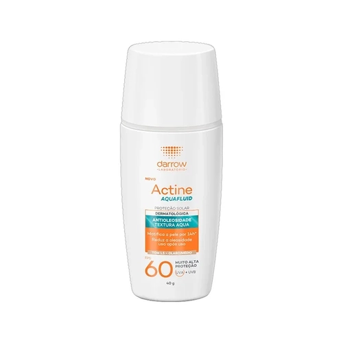 Protetor Solar Actine Aquafluid Fps60 Cor Média/Clara 40G