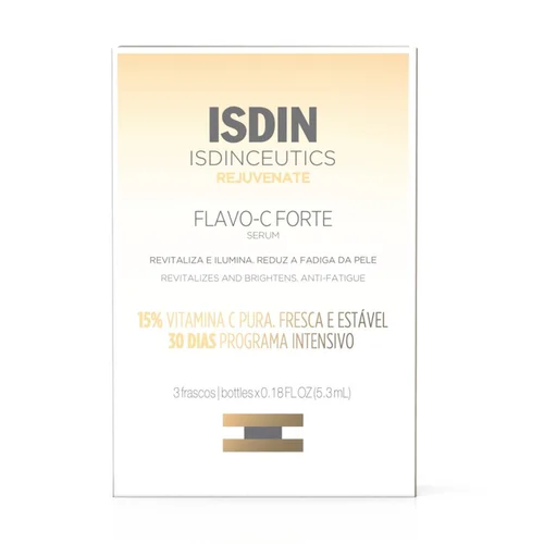 Ampolas De Tratamento Intensivo Isdinceutics Flavo-C Forte (3 Ampolas De 5,3Ml)