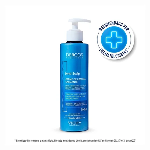 Creme De Limpeza Vichy Dercos Calmante Sensi Scalp 300Ml