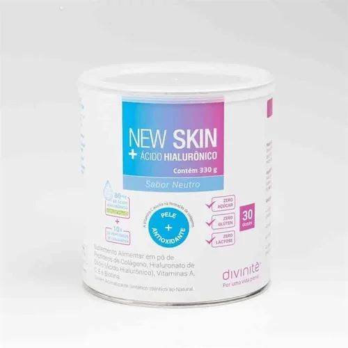 New Skin + Ácido Hialurônico Colágeno Sabor Tangerina 330G