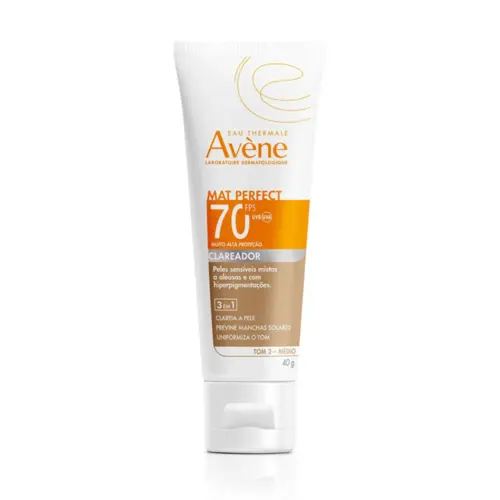 Protetor Solar Avène Mat Perfect Fluido Clareador Média Fps70 40G