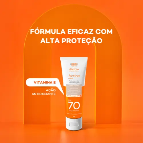 Protetor Solar Actine Fps70 Cor Clara