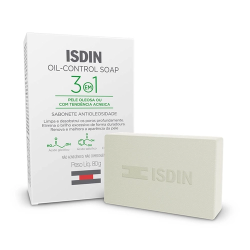 Sabonete 3 Em 1 Controle De Oleosidade Isdin Oil Control 80G