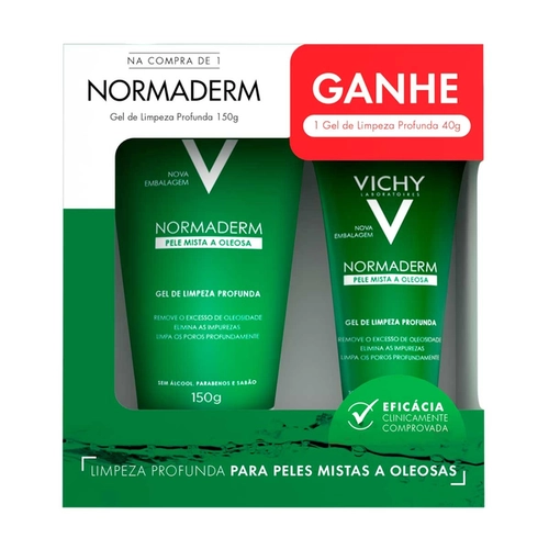 Kit Vichy Normaderm Gel De Limpeza 150G + Gel 40G