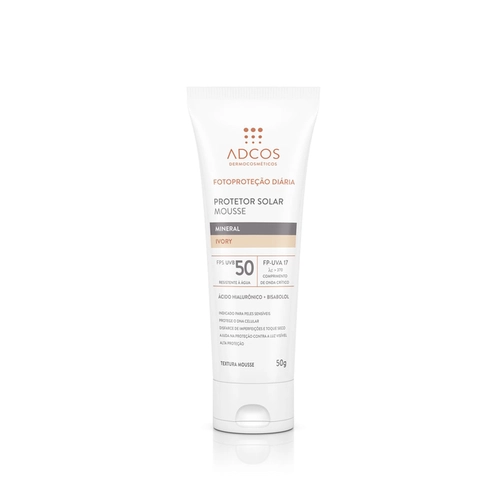 Protetor Solar Adcos Mousse Fps50 Ivory 50G