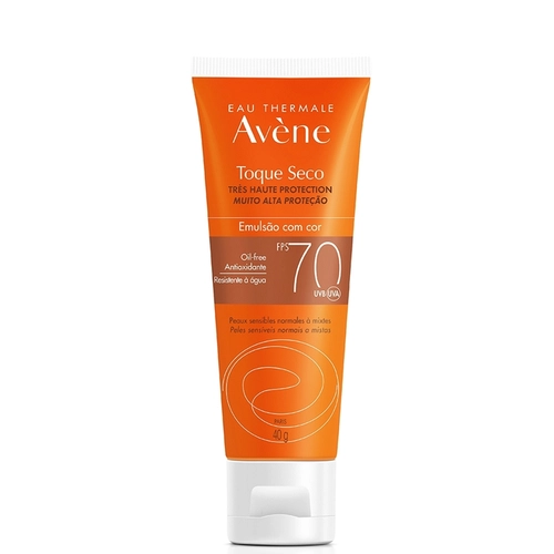 Protetor Solar Emulsão Avène Fps70 Com Cor 40Ml