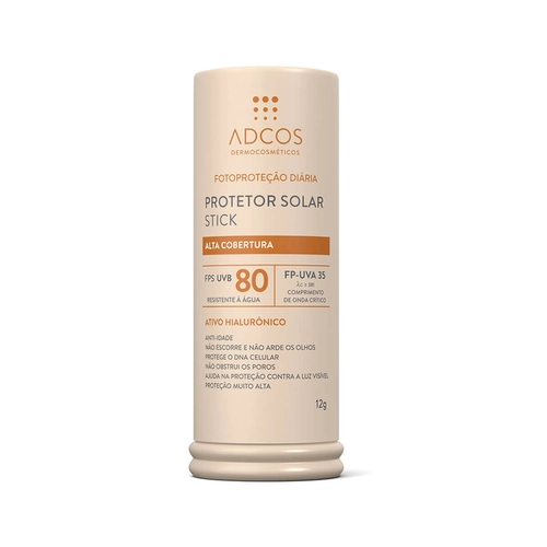 Protetor Solar Adcos Filtro Solar Fps80 Stick Beige