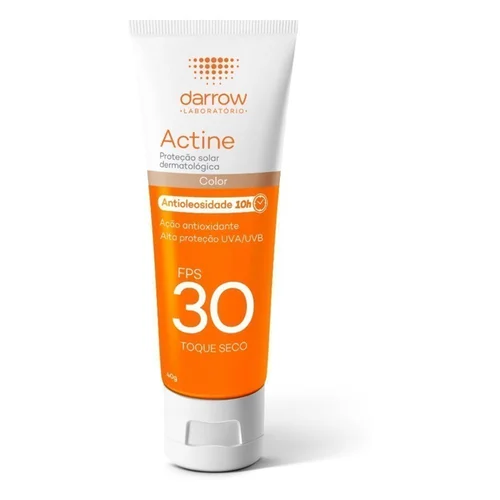 Protetor Solar Actine Toque Seco Fps30 Com Cor 40Ml
