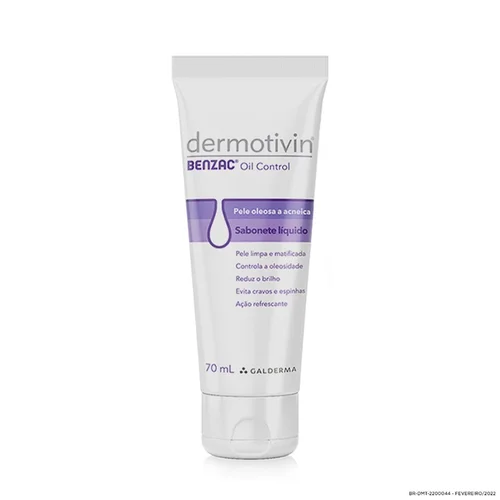 Sabonete Líquido Benzac Oil Control Dermotivin 70Ml