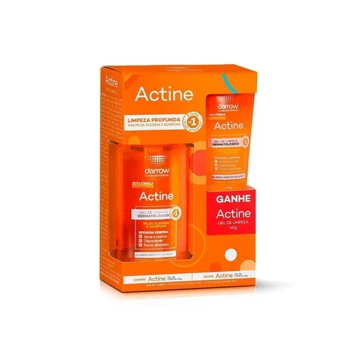 Gel De Limpeza Actine Kit 140G + 40G