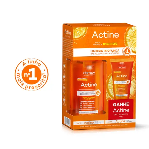 Gel De Limpeza Actine Kit 140G + 40G