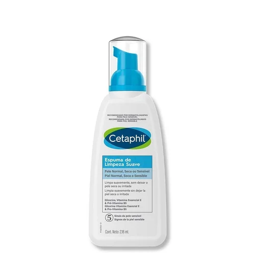 Espuma De Limpeza Facial Suave Cetaphil 236Ml