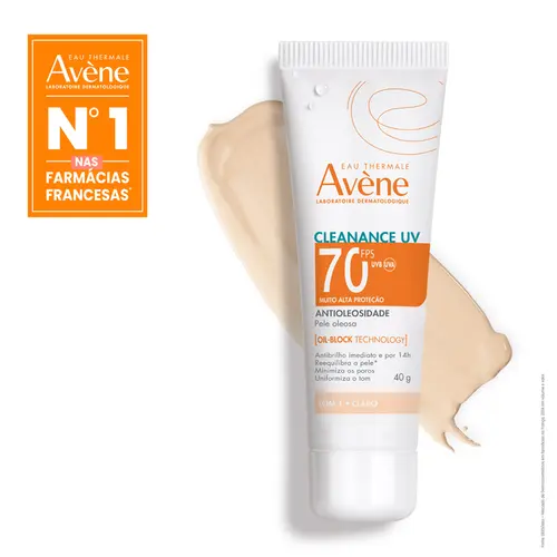 Protetor Solar Cleanance Fps70 Tom 1 Claro 40G