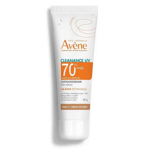 Protetor Solar Cleanance Fps70 Tom 3 Médio Escuro 40G