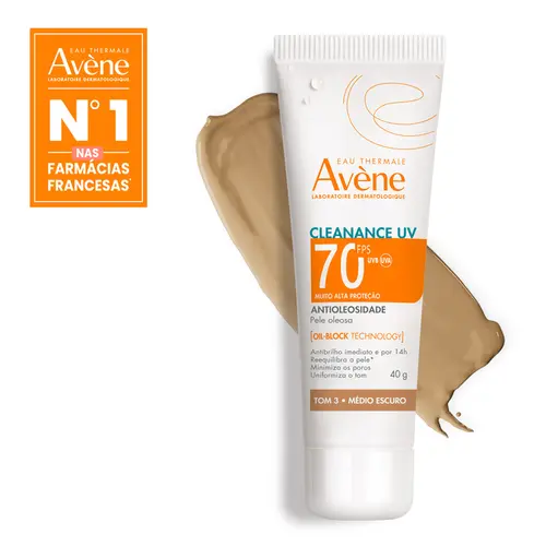 Protetor Solar Cleanance Fps70 Tom 3 Médio Escuro 40G