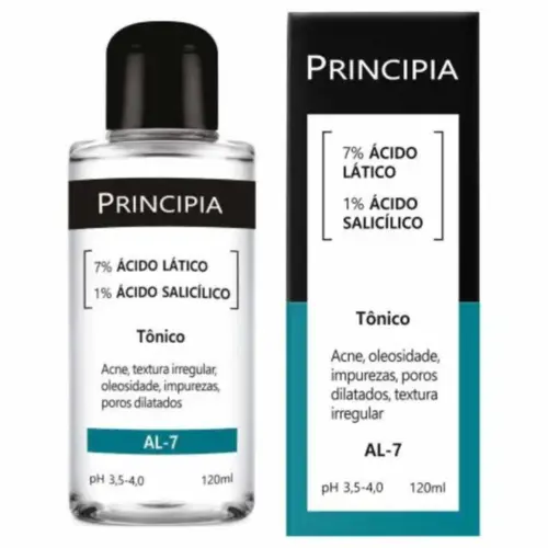 Tônico Principia Al-7 7% Ácido Lático + 1% Ácido Salicílico 120Ml