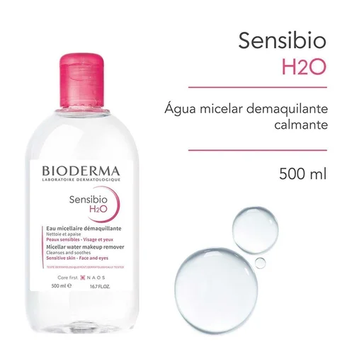 Solução Micelar Sensibio H2O 500Ml Bioderma