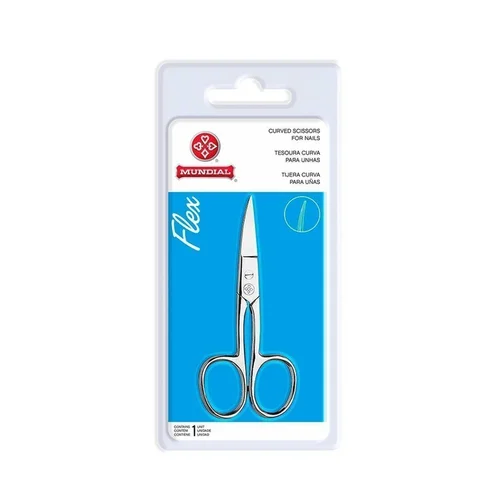 Tesoura De Unha Curva Flex Mundial Bc323