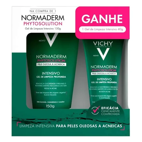 Kit Vichy Normaderm Phyto Gel De Limpeza 150G + Gel 40G