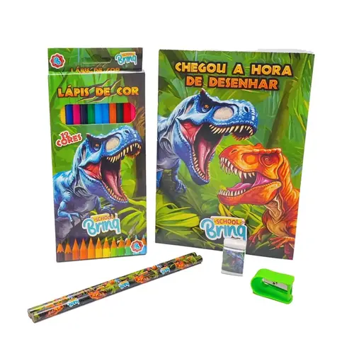 Brinquedo Kit Escolar Colorir SCB58