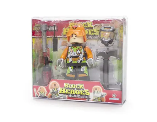 Brinquedo Block Heroes Bombeiros BL595