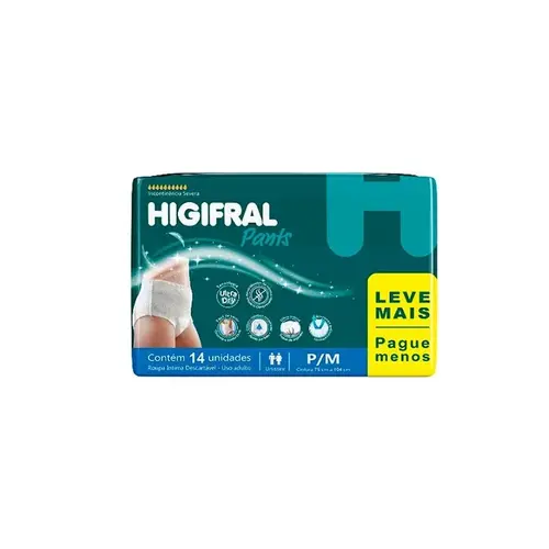 Fralda Higifral Pants Roupa Intima P/M 14UN