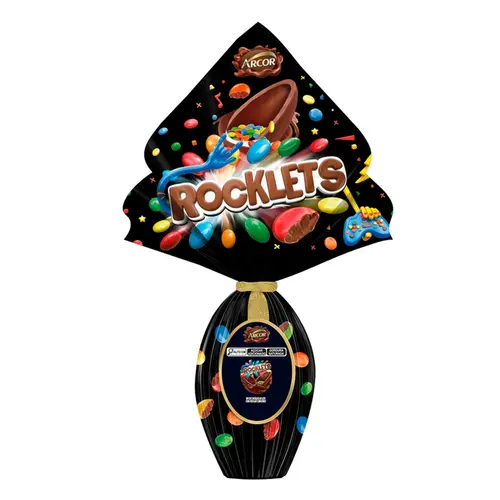 Ovo de Páscoa Rocklets Ao Leite 200g