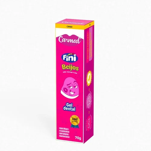 Gel Dental C/Fluor Carmed Fini Beijos 70G